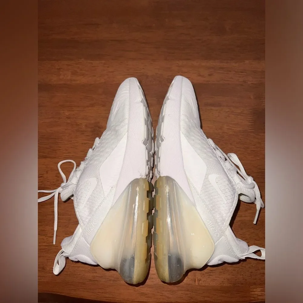 Nike Air 270 White Sneakers Sz 6Y or Women 7.5 Running Jogging Training Casual